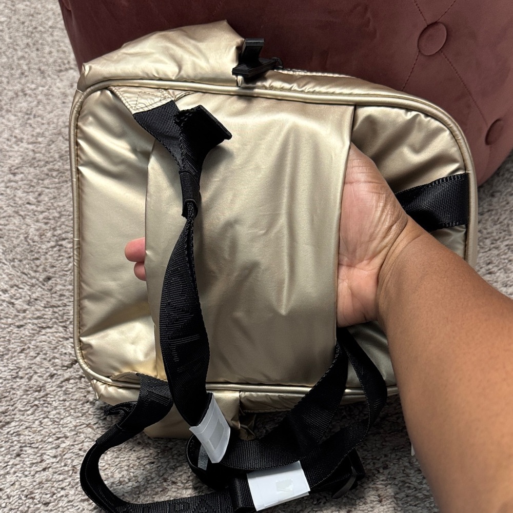 Calpak Metallic Gold Backpack - Picture 7 of 8